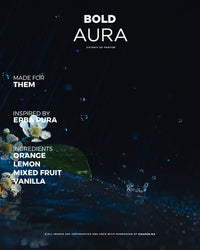 Bold Aura For Them product image showing the sleek, modern packaging with the Aura branding on a white background.
